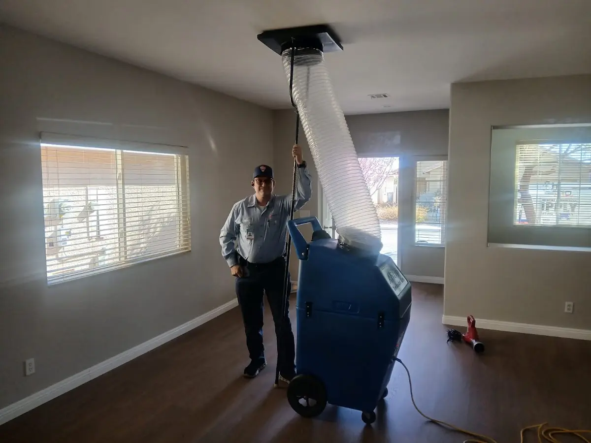 Professional Dryer Vent Cleaning work inside a Kirtland home